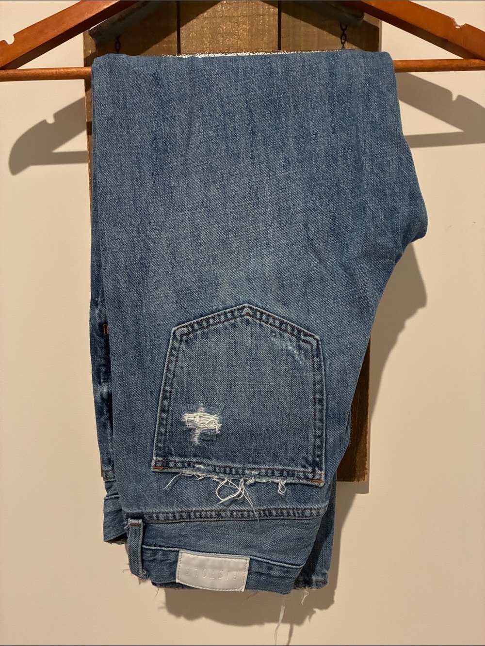 pistola Relaxed Blue Distressed Women's Jeans